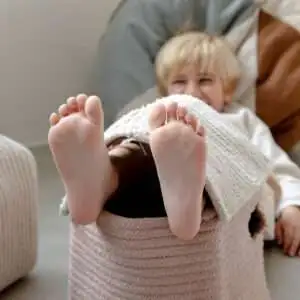 Opbergmand Huis Vintage Nude – My Little Carpet