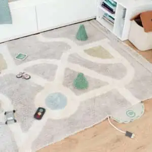 Wasbaar vloerkleed Eco-City van Lorena Canals - My Little Carpet