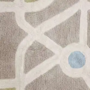 Wasbaar vloerkleed Eco-City van Lorena Canals - My Little Carpet