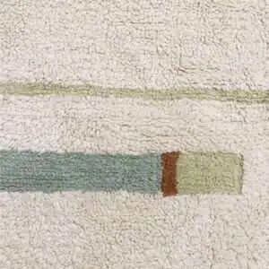 Wasbaar vloerkleed Lanes Vintage Blue van Lorena Canals - My Little Carpet