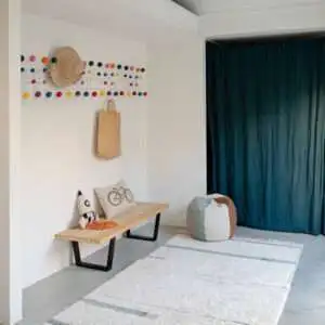 Wasbaar vloerkleed Lanes Vintage Blue van Lorena Canals - My Little Carpet