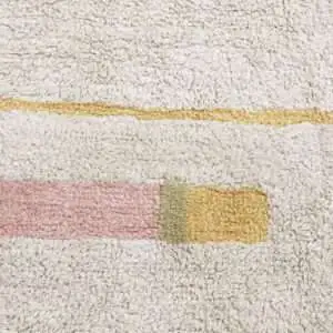 Wasbaar vloerkleed Lanes Vintage Nude van Lorena Canals - My Little Carpet