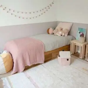 Wasbaar vloerkleed Lanes Vintage Nude van Lorena Canals - My Little Carpet