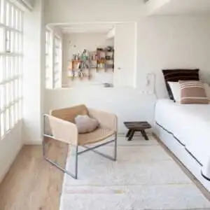 Wasbaar vloerkleed Lanes Vintage Nude van Lorena Canals - My Little Carpet