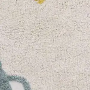Wasbaar rond vloerkleed Wheels van Lorena Canals - My Little Carpet
