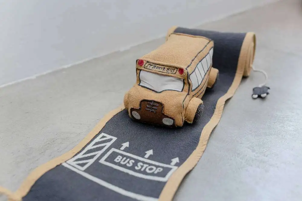 Soft toy Ride & Roll School Bus / Ride and Roll Schoolbus – My Little Carpet