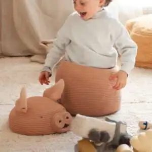 Opbergmand Peggy the Pig – My Little Carpet