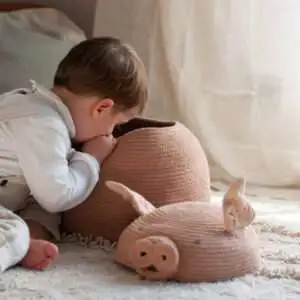 Opbergmand Peggy the Pig – My Little Carpet