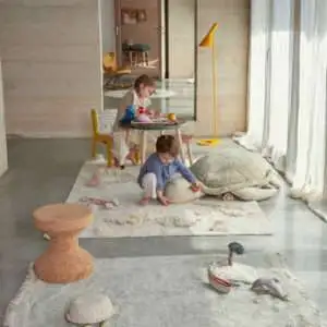 Poef Mrs. Turtle van Lorena Canals - My Little Carpet