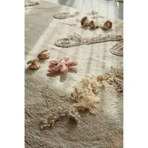 Wasbaar vloerkleed / speelkleed Seabed van Lorena Canals - My Little Carpet