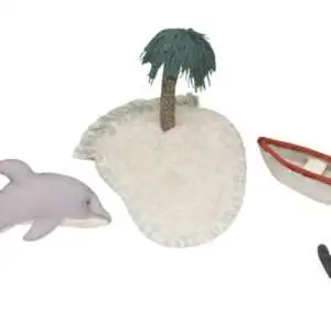 Wasbaar vloerkleed / speelkleed Waves van Lorena Canals - My Little Carpet