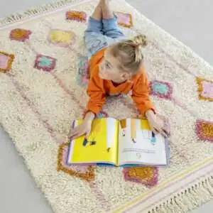 Rechthoekig vloerkleed Lea M TC2073 en Lea L TC2074 van Tapis Petit - My Little Carpet