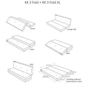KK 3 Fold XL - Opvouwbare Speelmat van by KlipKlap - My Little Carpet