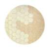 Wasbaar Rond Vloerkleed Honeycomb Golden van Lorena Canals - My Little Carpet
