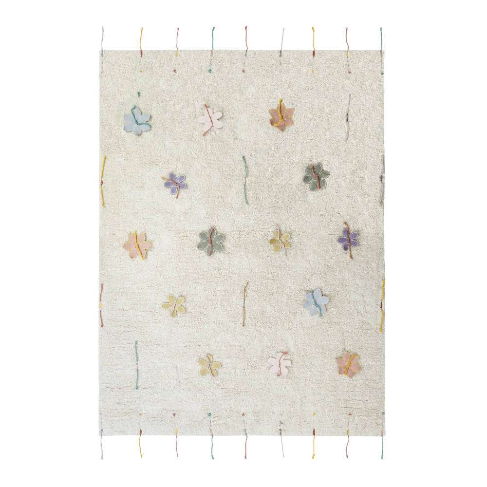 Wasbaar vloerkleed / speelkleed Wildflowers van Lorena Canals - My Little Carpet
