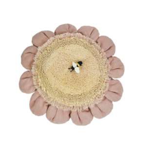 Vloerkussen Pink Daisy van Lorena Canals - My Little Carpet