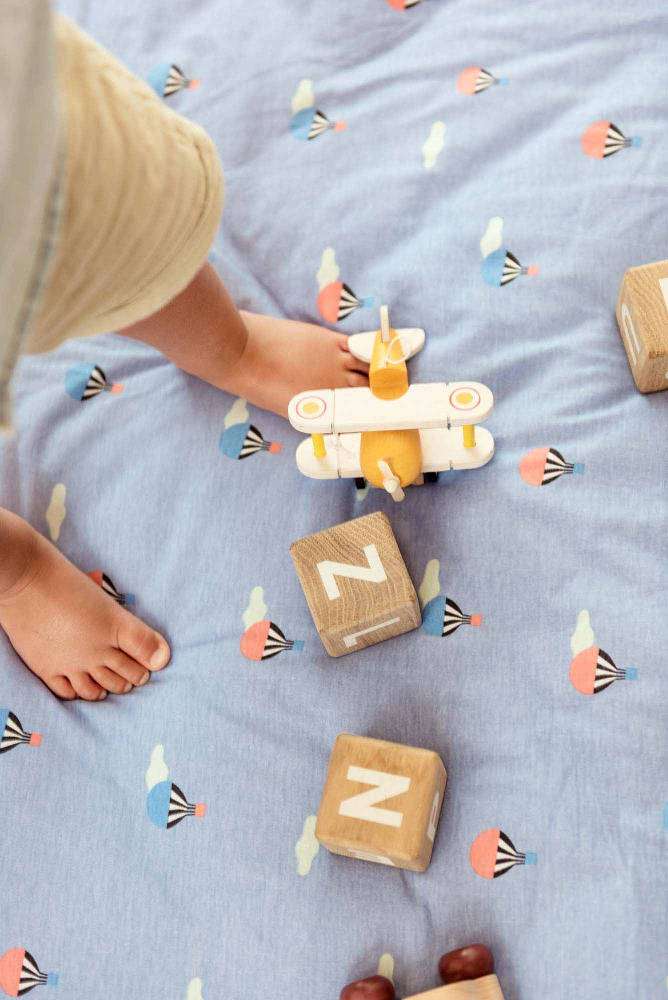 3 in 1 Speelkleed/Speeltas/Luiertas - SOFT - Air Balloon van Play and Go - My Little Carpet