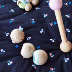 3 in 1 Speelkleed/Speeltas/Luiertas - SOFT - Flowers van Play and Go - My Little Carpet