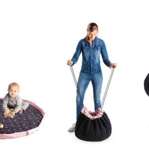 3 in 1 Speelkleed/Speeltas/Luiertas - SOFT - Flowers van Play and Go - My Little Carpet