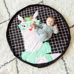 3 in 1 Speelkleed/Speeltas/Luiertas - SOFT - Lama van Play and Go - My Little Carpet