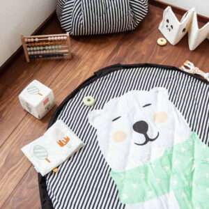 3 in 1 Speelkleed/Speeltas/Luiertas - SOFT - Polar Bear van Play and Go - My Little Carpet