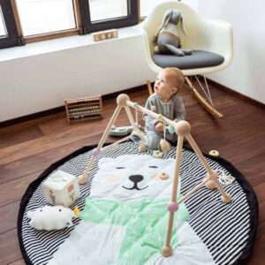 3 in 1 Speelkleed/Speeltas/Luiertas - SOFT - Polar Bear van Play and Go - My Little Carpet