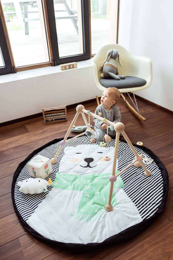 3 in 1 Speelkleed/Speeltas/Luiertas - SOFT - Polar Bear van Play and Go - My Little Carpet