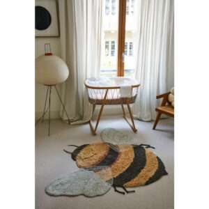 Wasbaar Silhouet Vloerkleed Bee van Lorena Canals - My Little Carpet