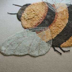 Wasbaar Silhouet Vloerkleed Bee van Lorena Canals - My Little Carpet