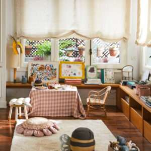 Wasbaar Rechthoekig Vloerkleed Sweet Honey van Lorena Canals - My Little Carpet