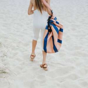 Speelkleed/Speeltas - OUTDOOR - Mokka Stripes van Play and Go - My Little Carpet