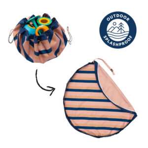 Speelkleed/Speeltas - OUTDOOR - Mokka Stripes van Play and Go - My Little Carpet