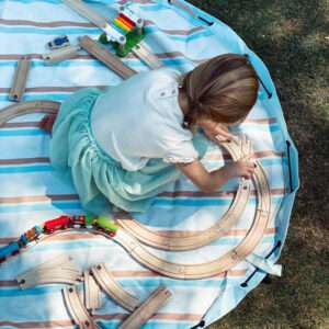 Speelkleed/Speeltas - OUTDOOR - Stripes van Play and Go - My Little Carpet