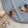 Speelkleed/Speeltas Organic Grid Blue van Play and Go - My Little Carpet