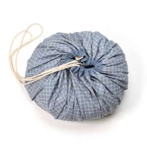 Speelkleed/Speeltas Organic Grid Blue van Play and Go - My Little Carpet