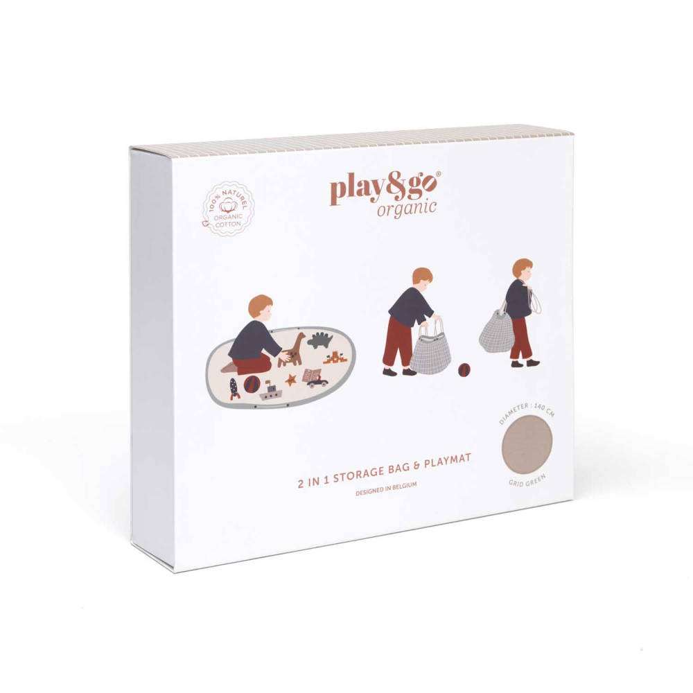 Speelkleed/Speeltas Organic Grid van Play and Go - My Little Carpet