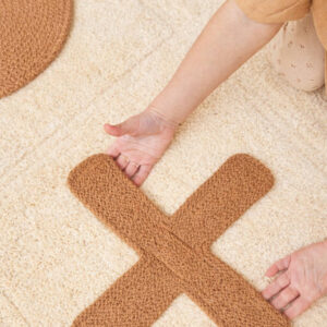 Vloerkleed Tic Tac Toe van Tapis Petit - My Little Carpet