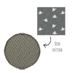 3 in 1 Speelkleed/Speeltas/Luiertas - SOFT Organic - Birds van Play and Go - My Little Carpet