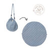 3 in 1 Speelkleed/Speeltas/Luiertas - SOFT Organic - Dusty Blue van Play and Go - My Little Carpet