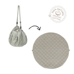 3 in 1 Speelkleed/Speeltas/Luiertas - SOFT Organic - Meadow Green van Play and Go - My Little Carpet