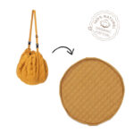 3 in 1 Speelkleed/Speeltas/Luiertas - SOFT Organic - Mustard Chai Tea van Play and Go - My Little Carpet