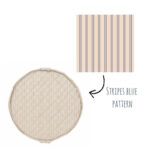 3 in 1 Speelkleed/Speeltas/Luiertas - SOFT Organic - Stripes Blue van Play and Go - My Little Carpet