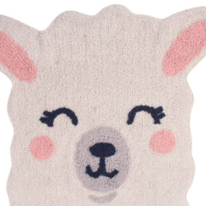 Wasbaar vloerkleed Smile Like a Llama van Lorena Canals - My Little Carpet