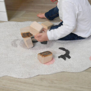 Wasbaar vloerkleed Smile Like a Llama van Lorena Canals - My Little Carpet