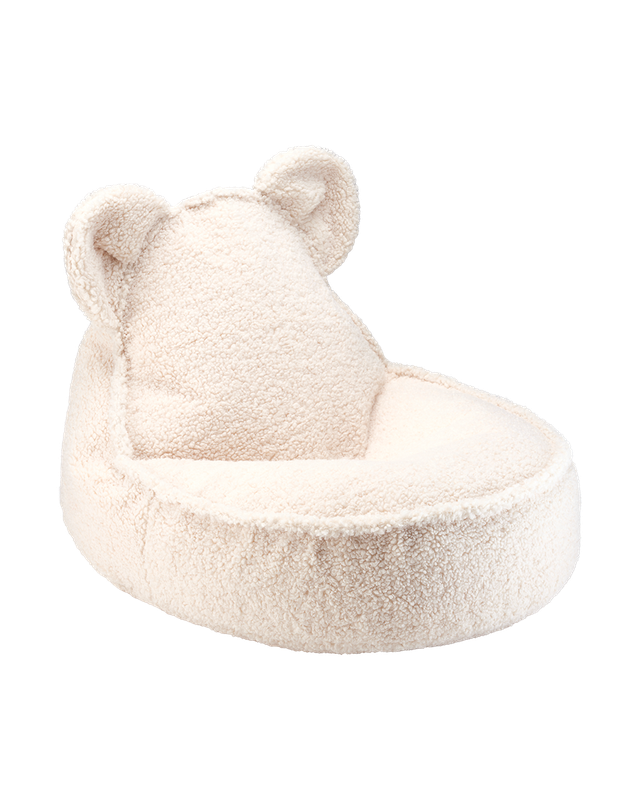 <strong>Wigiwama</strong> <BR> Zitzak Bear <BR> Cream White <BR> 42x60x70 cm