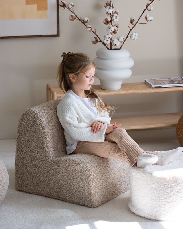 <strong>Wigiwama</strong> <BR> Fauteuil Kinderstoel Cloud <BR> Biscuit <BR> 50x50x60 cm - Afbeelding 2