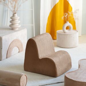 <strong>Wigiwama</strong> <BR> Fauteuil Kinderstoel Cloud <BR> Toffee <BR> 50x50x60 cm - Afbeelding 2