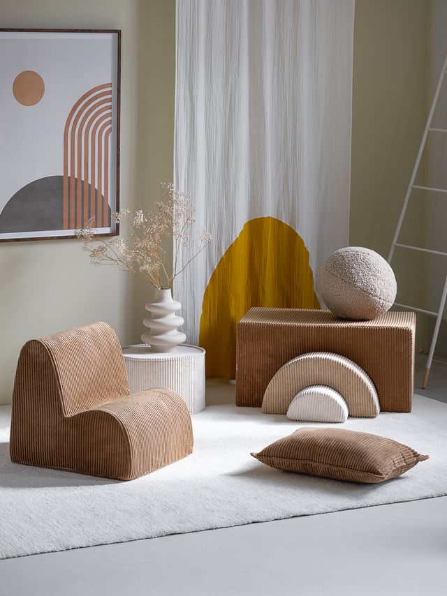 <strong>Wigiwama</strong> <BR> Fauteuil Kinderstoel Cloud <BR> Toffee <BR> 50x50x60 cm - Afbeelding 11