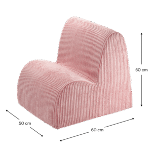 <strong>Wigiwama</strong> <BR> Fauteuil Kinderstoel Cloud <BR> Pink Mousse <BR> 50x50x60 cm - Afbeelding 4