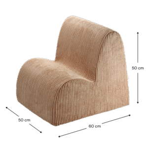 <strong>Wigiwama</strong> <BR> Fauteuil Kinderstoel Cloud <BR> Toffee <BR> 50x50x60 cm - Afbeelding 4